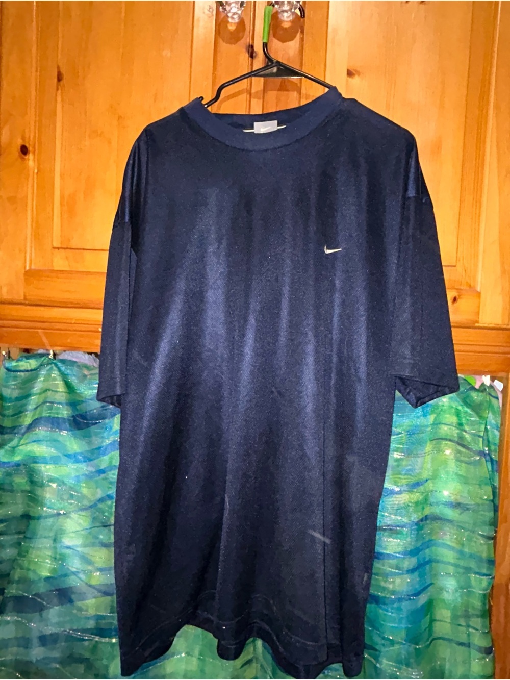 Nike Men's Athletic Short Sleeve Shirt Dark Blue XXL